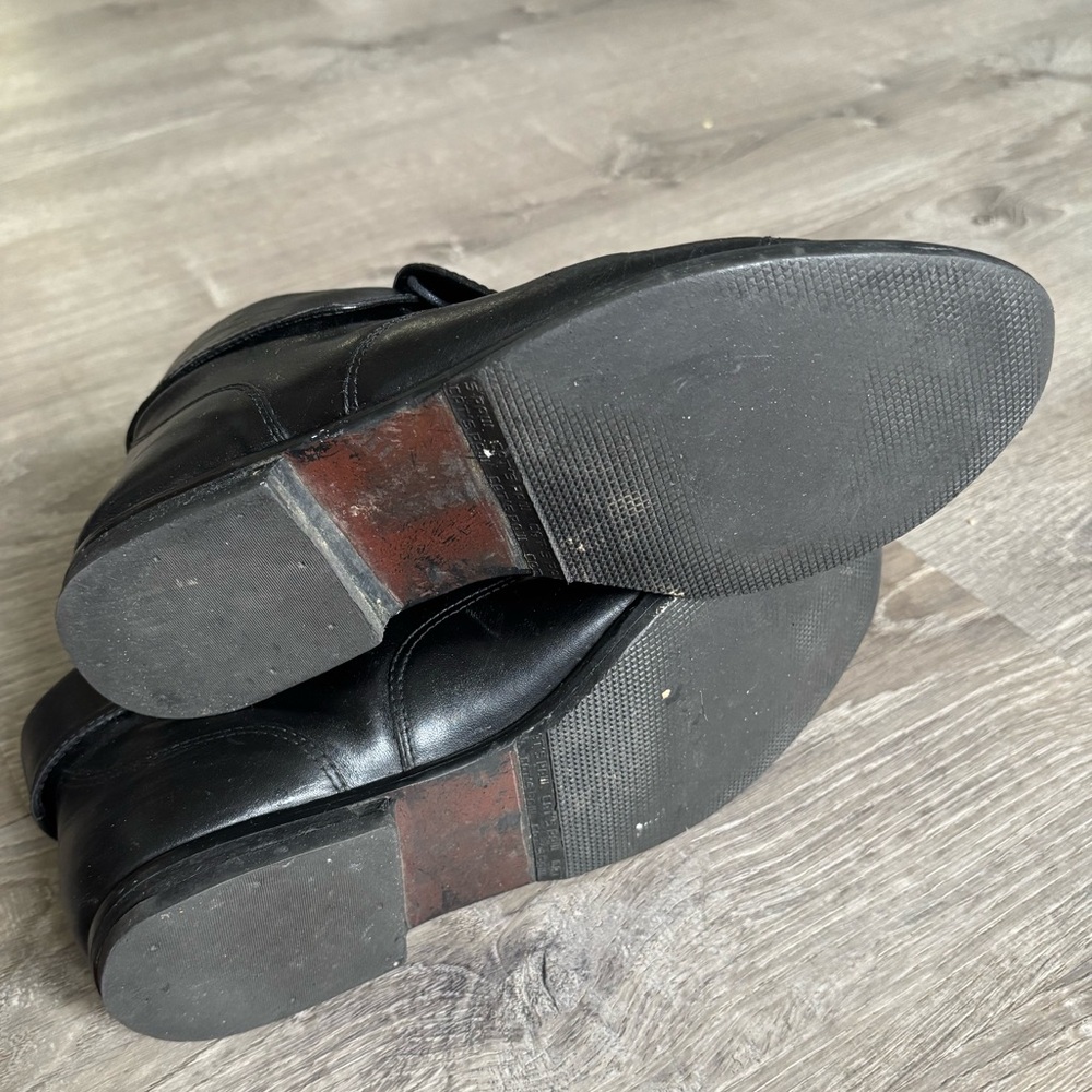Rare vintage Black Leather Ankle Boots - Picture 5 of 7